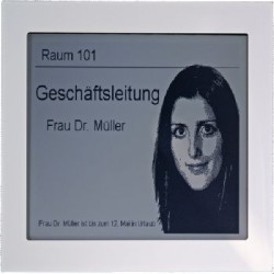 Funk- und batteriebetriebene Displays (Edelstahl/Kunststoff)